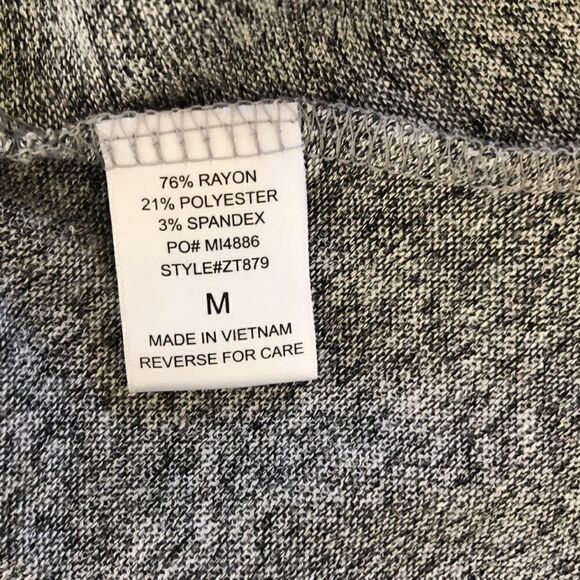 Misia gray long sleeve cowl neck asymmetrical top - Picture 7 of 14